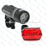 Wholesale New 5 Led Bike Bicycle Headlight Torch &amp; Tail Rear Flashlight Set