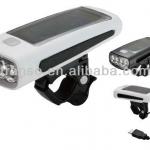 Bike head light solar USB rechargeable light