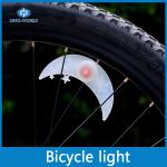 Button Batteries operated LED bicycle wheel light.