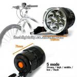 8400LM 5 mode LED headlamp and bicycle light