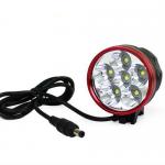 New ! Rd Cree XML T6 6 x Led 4800 LM Bicycle Headlight Flashlight Lamp 6400mah Battery-FL04359