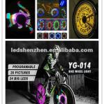 2012 new bicycle light /programming bike light 24pcs big led for bicycle spoke hot sell led bicycle wheel light-YG-014