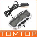 Waterproof Digital LCD Bike Bicycle Computer Odometer Speedometer Velometer Backlight 28 Functions-H8247