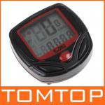 LCD Display Waterproof Bicycle Computer Odometer Speedometer 16 Functions-H8246