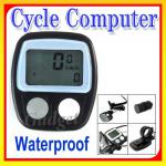 With 14 functions and waterproof cycle computer