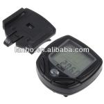 Cycle Wireless Bicycle LCD Computer Bike Meter Black Speedometer Odometer