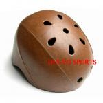 PU Leather Covered Skateboard / Scooter Helmet-HE-2800L