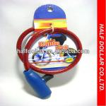 Bicycle Cable Lock /Bike Lock/Big Round Head Coil Cable Lock