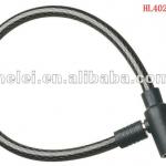 HL-402 GOOD QUALITY new arrial steel cable lock with keys for bicycle and motorcycle-HL-402