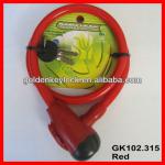 GK102.315 Red Motorcycle Cable Lock, Best Seller Motorcycle Lock, Motorcycle/Motorbike anti-theft Manufacturer
