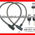 Motorcycle and Bicycle Locks, Steel Cable Lock type-GK101.105-A