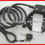 High quality GK106.111 Bicycle Frame Lock with steel cable