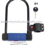 high quality shackle lock, U Lock with bicycle mounting bracket-GK104.105