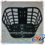 YT-PJ-335 Black and white steel bicycle basket