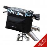 Bicycle handlebar bag with clear PVC window for map