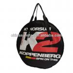 Promotional bicycle wheel bag with logo