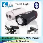 riding bike accessory holder bluetooth speaker and LED light