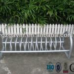 Powder coated steel bike parking rack, outdoor metal bike rack-E-125