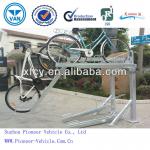 latest design double-deck bike rack, bicycle parking rack