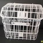 high quality steel white/black bicycle basket