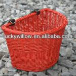 graceful half round wicker bicycle basket (manufacture)