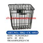 black Steel Wire Bicycle Basket