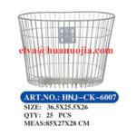 White STEEL BASKET SUITABLE FOR 16 bicycle-HNJ-CK-6007