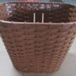 2014 newest brown plastic bicycle basket