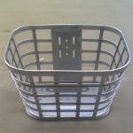 gray steel bicycle basket with cover for E-bike