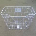 white steel bicycle basket for E-bike and bike