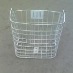 white steel basket for bicycle and E-bike