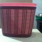 2014 plastic bicycle basket with cover