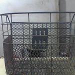 Steel bicycle basket