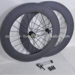 2014 Fashion 700C 88mm Tubular carbon wheels 3K matt for sales-88T