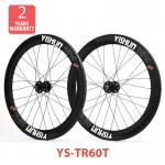 2014 YISHUNBIKE fashion elegant 60mm tubular Track Wheels Series 23mm width lightweight bicycles carbon wheels-YS-TR-60T