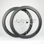 700C Depth 60MM Width 20.5mm china high quality Road Bike Carbon Tubular wheels with Novatec hub-K-R60-T20.5