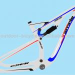 New inside cable 29er full suspension carbon fiber mountain bike frame FM036, China cheap carbon mountain bike-FM036