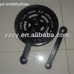 black color 3S bicycle chainwheel and crank set