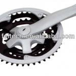 Bicycle crank and chainwheel with Plastic coated Crank