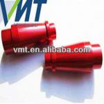 custom cnc machined red anodized bike parts cnc parts for exercise bike