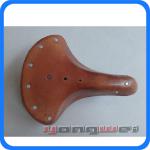 spring cow leather bicycle saddle-YWS04