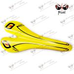 road bike carbon saddle 3k glossy yellow top quality full fiber