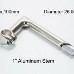 Slide Away classic 1&quot; aluminum stem (high polish)