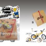 tast the popular exceed charm alloy finger bicycle with wrench+lock+woden jump tower SP38079206B