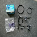 a set of bicycle rim brake with brake cable and brake lever-