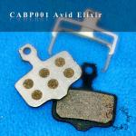 RESIN BICYCLE DISC BRAKE PAD FOR AVID ELIXIR DISC BRAKE, ALUMINUM ALLOY PLATE BACKING