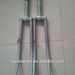 steel front fork for bicycle use