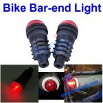 2 Pcs Bicycle Bar End Light Bike Red LED Light, Light Bar End-T-TOOL-1390