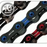 KMC Hollow Pin 10 Speed Colored Bicycle Chains X10SL DLC-X10SL DLC