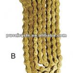 Most popular yellow titanium bike chain export middle america